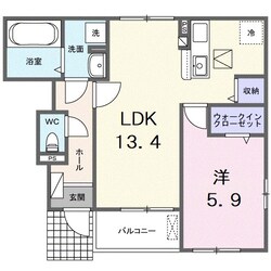 パラドールIIの物件間取画像